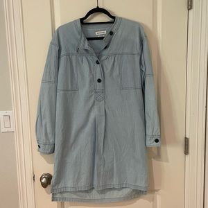 Étoile Isabel Marant Chambray dress with panel and button detail size 36 (US6)